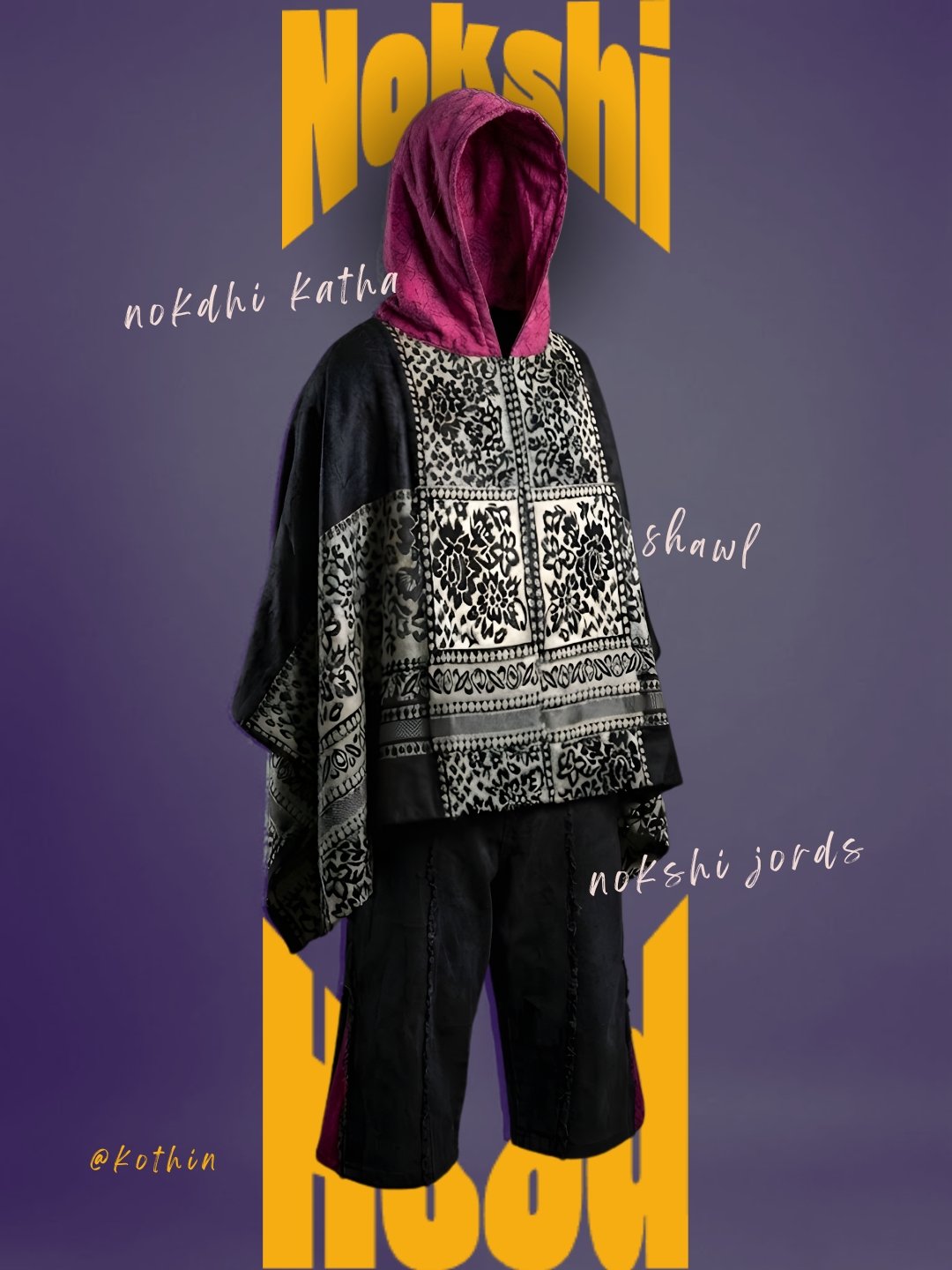 Nokshi fashion campaign graphic design