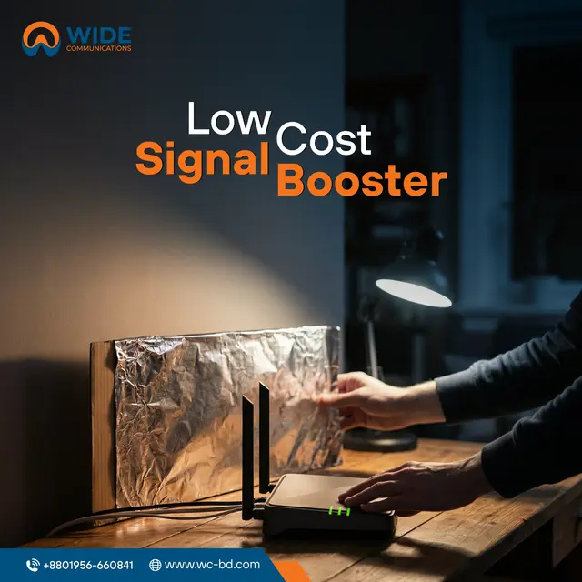 Low Cost Signal Booster graphic design
